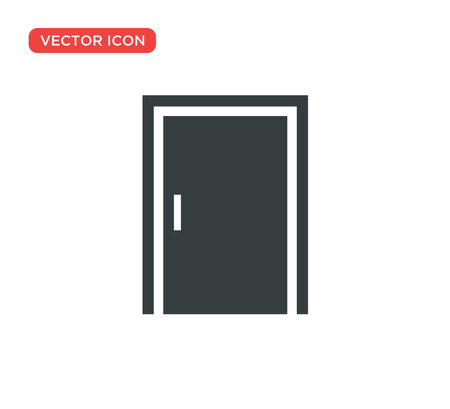 Door Icon Vector Illustration Design Editable Resizable EPS 10のイラスト素材