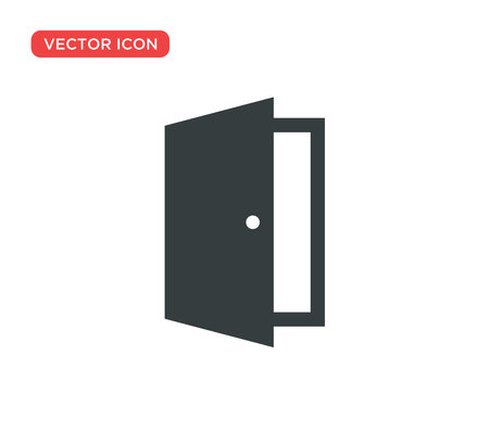 Door Icon Vector Illustration Design Editable Resizable EPS 10のイラスト素材
