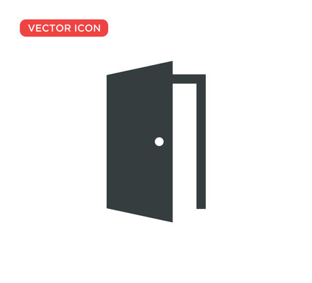 Door Icon Vector Illustration Design Editable Resizable EPS 10のイラスト素材