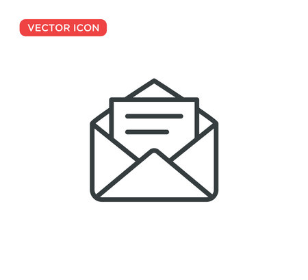 Envelope Icon Vector Illustration Design Editable Resizable EPS 10のイラスト素材