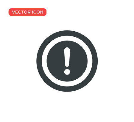Exclamation Sign Icon Vector Illustration Design Editable Resizable EPS 10のイラスト素材