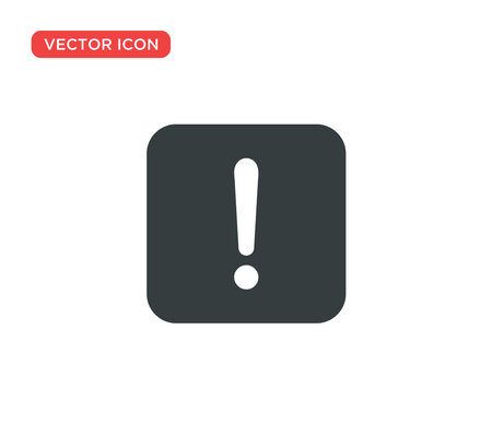 Exclamation Sign Icon Vector Illustration Design Editable Resizable EPS 10のイラスト素材