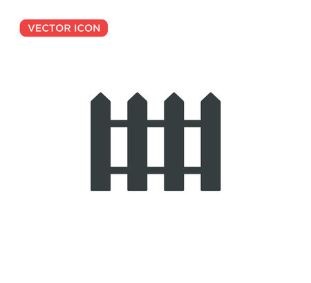 Fence Icon Vector Illustration Design Editable Resizable EPS 10のイラスト素材