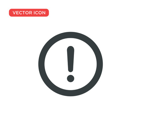 Exclamation Sign Icon Vector Illustration Design Editable Resizable EPS 10のイラスト素材