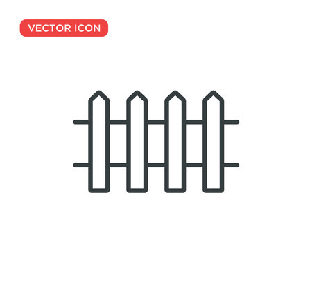 Fence Icon Vector Illustration Design Editable Resizable EPS 10のイラスト素材