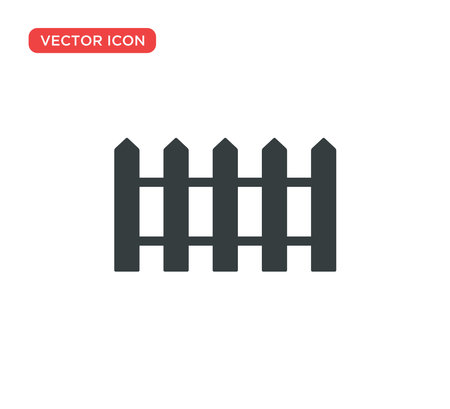 Fence Icon Vector Illustration Design Editable Resizable EPS 10のイラスト素材