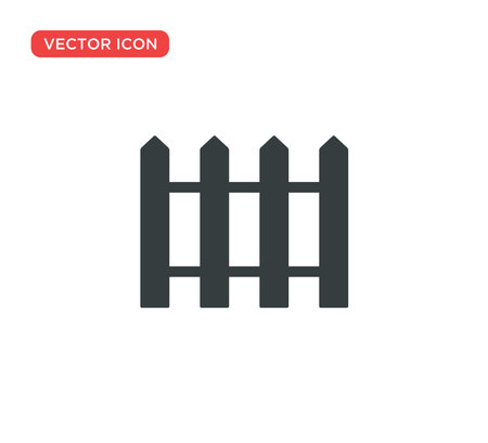 Fence Icon Vector Illustration Design Editable Resizable EPS 10のイラスト素材