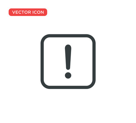 Exclamation Sign Icon Vector Illustration Design Editable Resizable EPS 10のイラスト素材