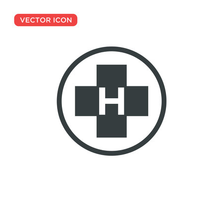 Helipad Icon Vector Illustration Design Editable Resizable EPS 10のイラスト素材