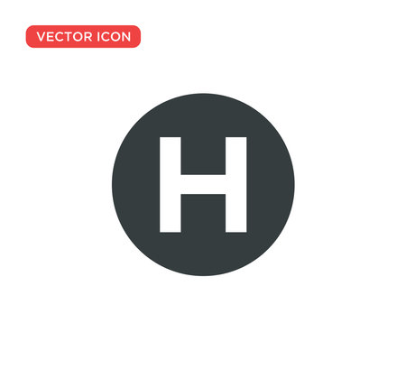 Helipad Icon Vector Illustration Design Editable Resizable EPS 10のイラスト素材