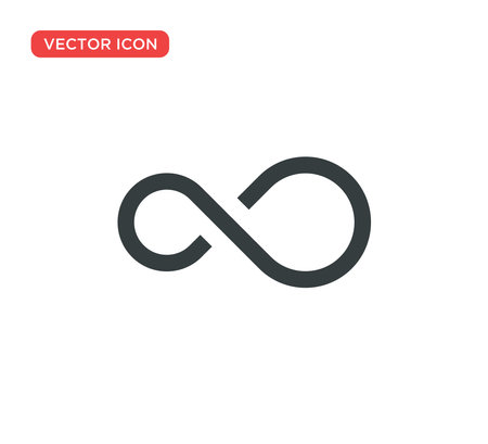 Infinity Icon Symbol Vector Illustration Design Editable Resizable EPS 10のイラスト素材