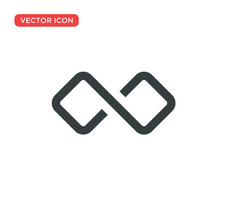 Infinity Icon Symbol Vector Illustration Design Editable Resizable EPS 10のイラスト素材