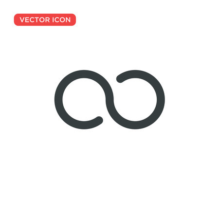 Infinity Icon Symbol Vector Illustration Design Editable Resizable EPS 10のイラスト素材