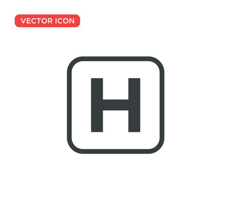 Helipad Icon Vector Illustration Design Editable Resizable EPS 10のイラスト素材