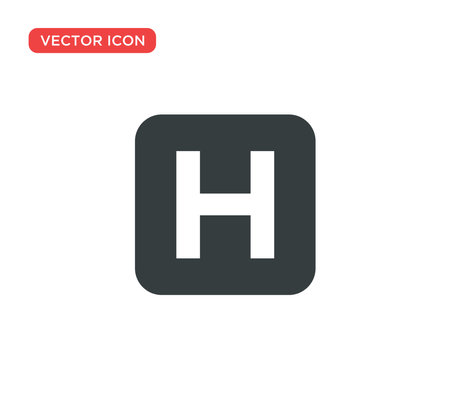 Helipad Icon Vector Illustration Design Editable Resizable EPS 10のイラスト素材
