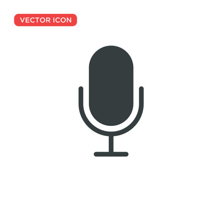 Microphone Icon Vector Illustration Design Editable Resizable EPS 10のイラスト素材