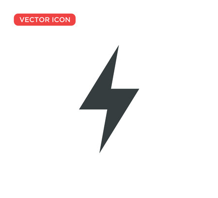 Thunderbolt Lightning Icon Vector Illustration Design Editable Resizable EPS 10のイラスト素材