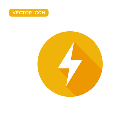 Thunderbolt Lightning Icon Vector Illustration Design Editable Resizable EPS 10のイラスト素材