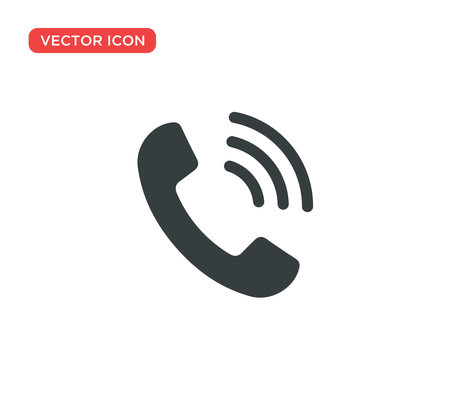 Phone Call Icon Vector Illustration Design Editable Resizable EPS 10のイラスト素材