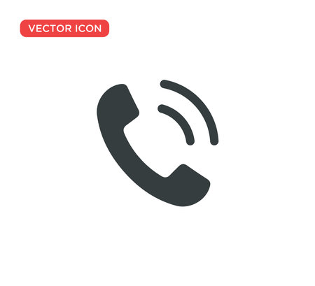Phone Call Icon Vector Illustration Design Editable Resizable EPS 10のイラスト素材