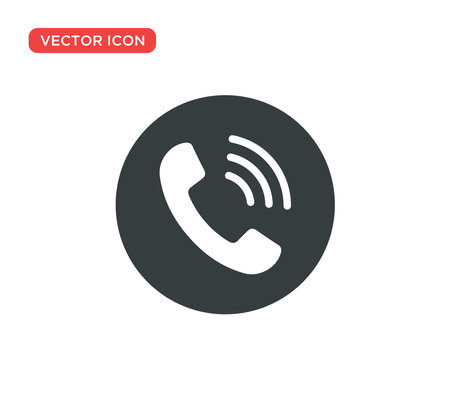 Phone Call Icon Vector Illustration Design Editable Resizable EPS 10のイラスト素材