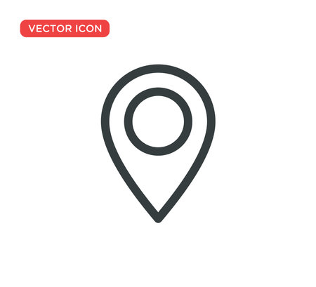 Pin Location Mark Sign Icon Vector Illustration Design Editable Resizable EPS 10のイラスト素材