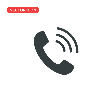 Phone Call Icon Vector Illustration Design Editable Resizable EPS 10のイラスト素材