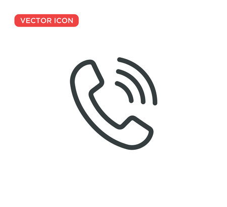 Phone Call Icon Vector Illustration Design Editable Resizable EPS 10のイラスト素材