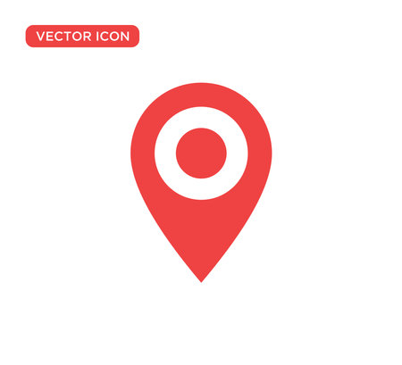 Pin Location Mark Sign Icon Vector Illustration Design Editable Resizable EPS 10のイラスト素材