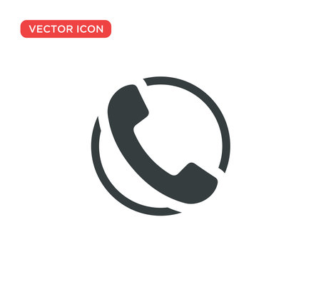 Phone Call Icon Vector Illustration Design Editable Resizable EPS 10のイラスト素材