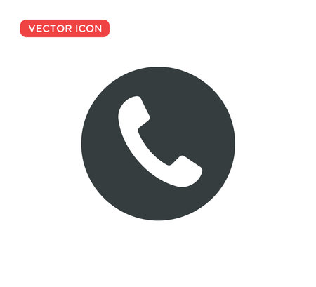 Phone Call Icon Vector Illustration Design Editable Resizable EPS 10のイラスト素材