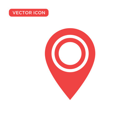 Pin Location Mark Sign Icon Vector Illustration Design Editable Resizable EPS 10のイラスト素材
