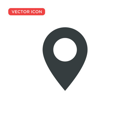 Pin Location Mark Sign Icon Vector Illustration Design Editable Resizable EPS 10のイラスト素材