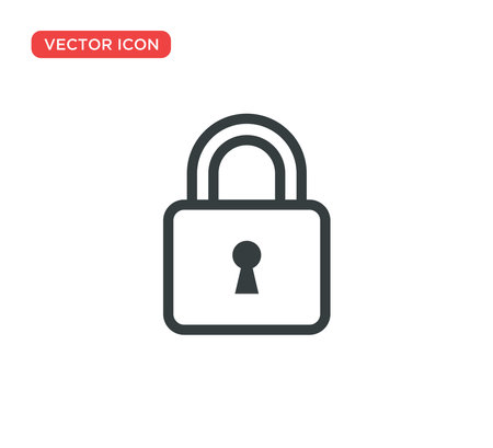 Padlock Icon Vector Illustration Design Editable Resizable EPS 10のイラスト素材