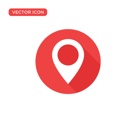 Pin Location Mark Sign Icon Vector Illustration Design Editable Resizable EPS 10のイラスト素材