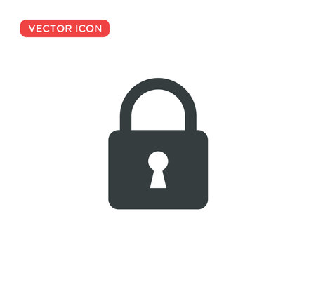 Padlock Icon Vector Illustration Design Editable Resizable EPS 10のイラスト素材