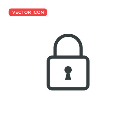 Padlock Icon Vector Illustration Design Editable Resizable EPS 10のイラスト素材