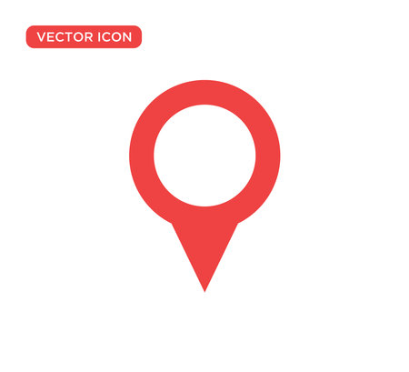 Pin Location Mark Sign Icon Vector Illustration Design Editable Resizable EPS 10のイラスト素材
