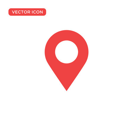 Pin Location Mark Sign Icon Vector Illustration Design Editable Resizable EPS 10のイラスト素材