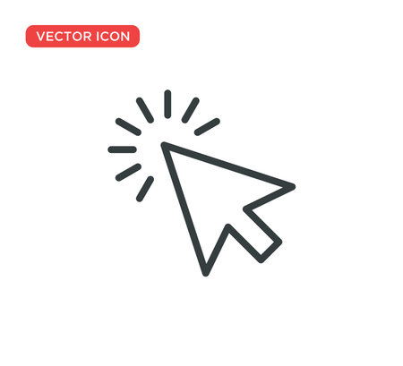Pointer Cursor Icon Vector Illustration Design Editable Resizableのイラスト素材