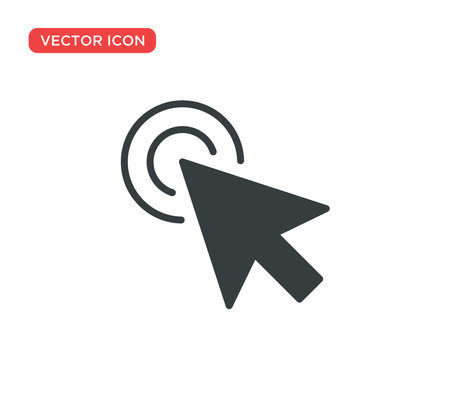 Pointer Cursor Icon Vector Illustration Design Editable Resizableのイラスト素材