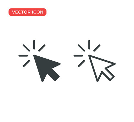 Pointer Cursor Icon Vector Illustration Design Editable Resizableのイラスト素材