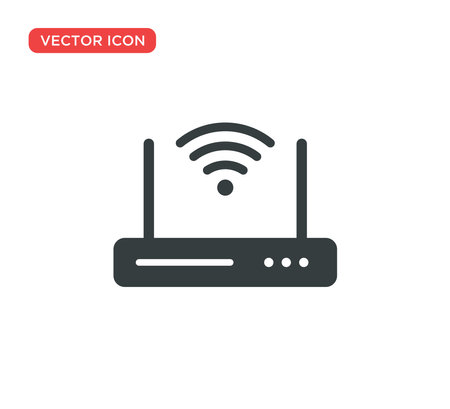 Wifi Router Icon Vector Illustration Design Editable Resizable EPS 10のイラスト素材