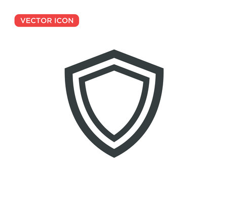 Shield Protection Icon Vector Illustration Designのイラスト素材