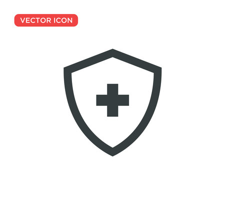 Shield Protection Icon Vector Illustration Designのイラスト素材