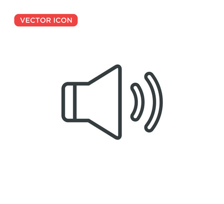 Sound Icon Vector Illustration Design Editable Resizable EPS 10のイラスト素材