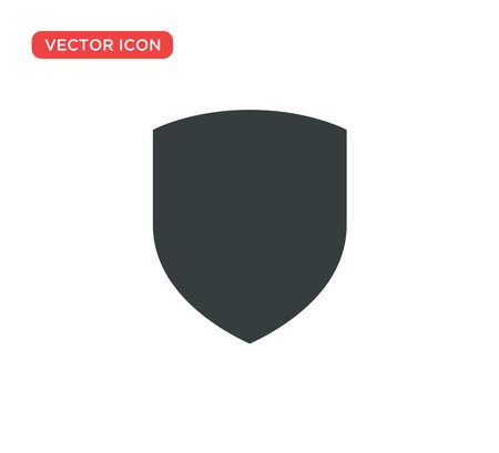 Shield Protection Icon Vector Illustration Designのイラスト素材