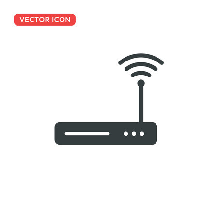 Wifi Router Icon Vector Illustration Design Editable Resizable EPS 10のイラスト素材