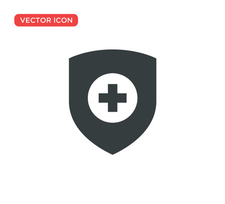 Shield Protection Icon Vector Illustration Designのイラスト素材