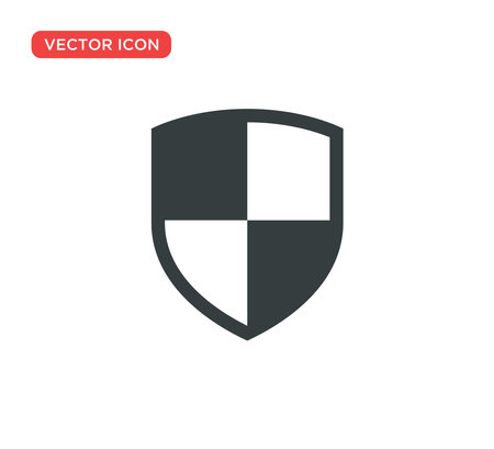 Shield Protection Icon Vector Illustration Designのイラスト素材
